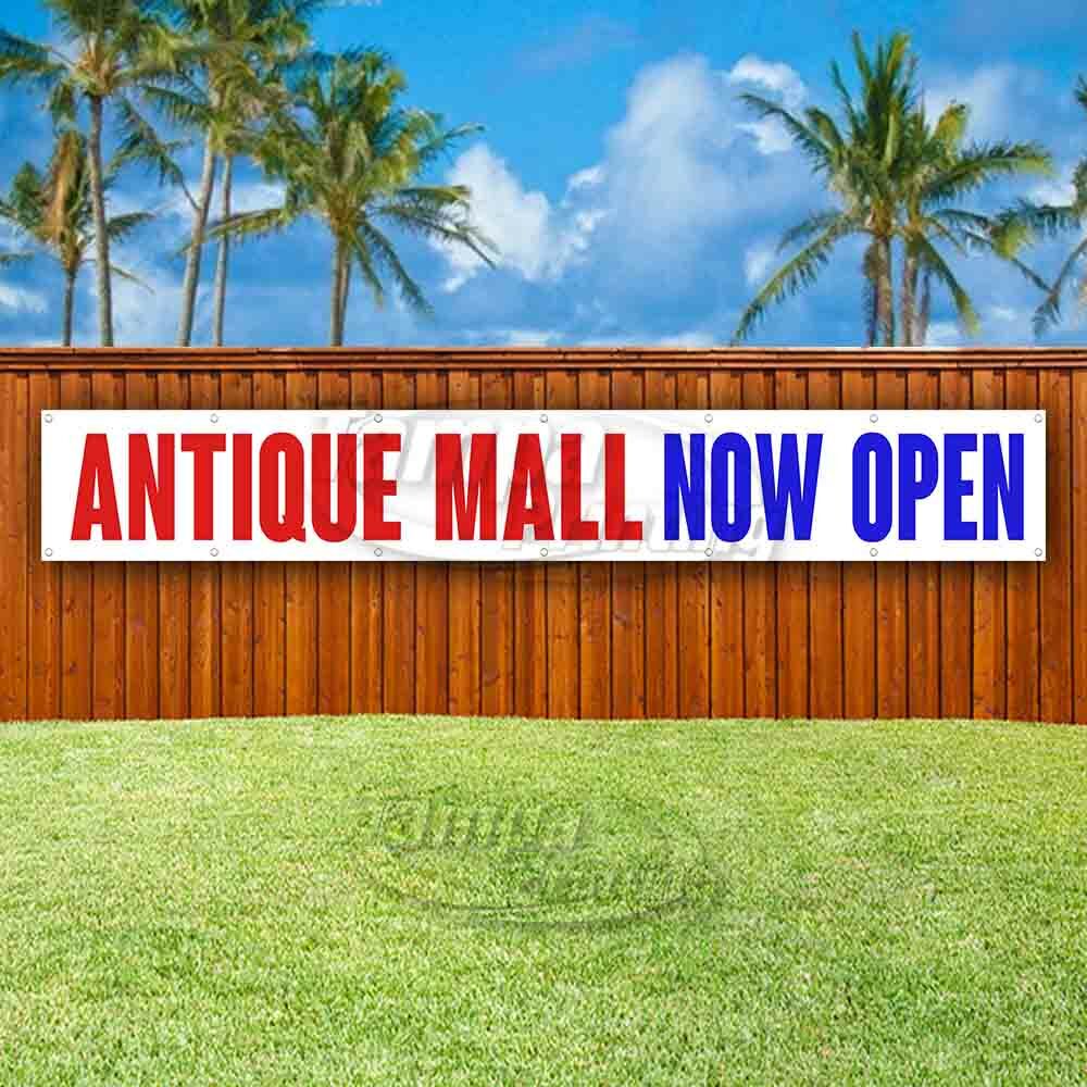 ANTIQUE MALL NOW OPEN Advertising Vinyl Banner Flag Sign LARGE HUGE XXL SIZE
