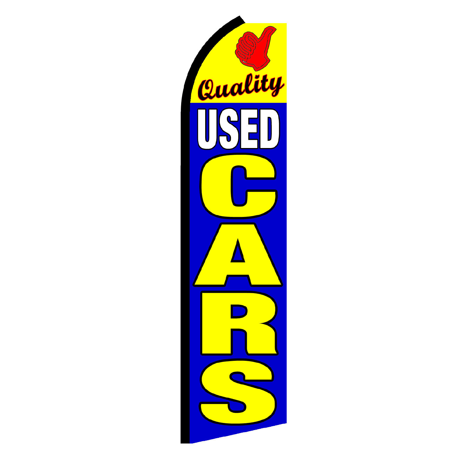 Quality Used Cars Flag Flutter Feather Banner Swooper