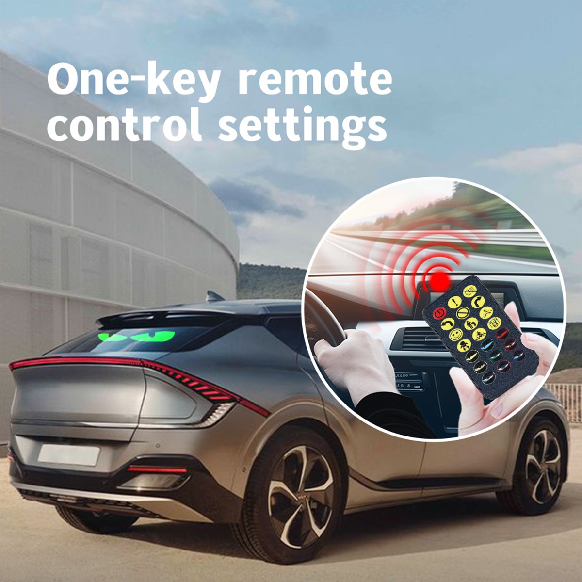 USB LED Car Flexible Sign Scrolling Message Display Screen APP Programmable RGB