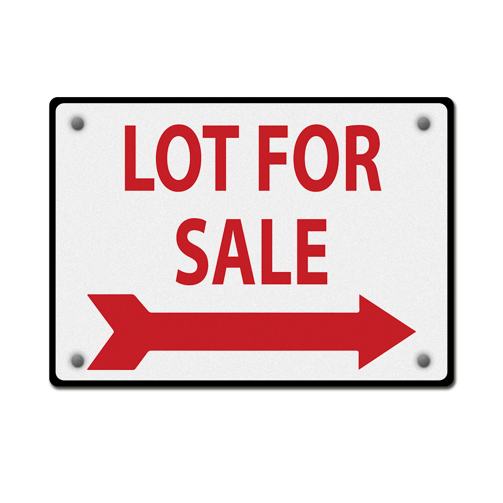 Horizontal Metal Sign Lot for Sale to The Right Weatherproof Street Signage