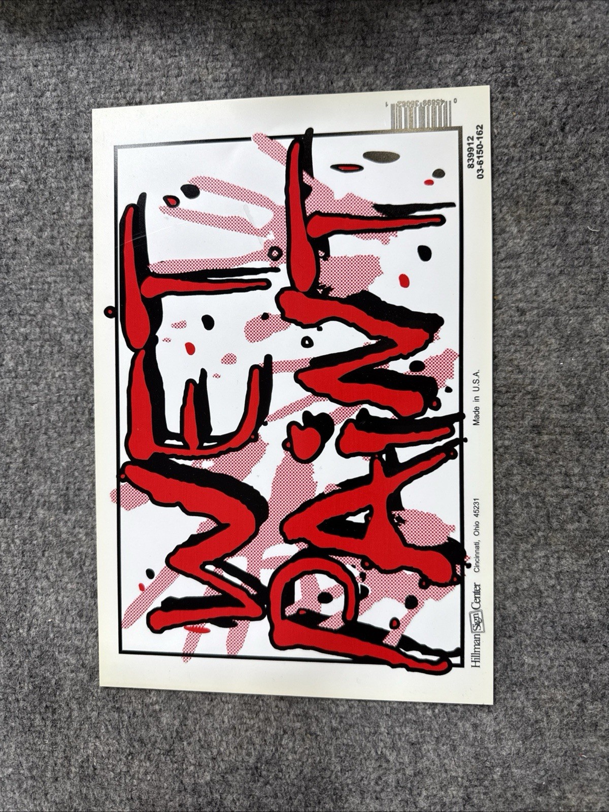 NEW – LOT OF 5 WET PAINT SIGNS – HILLMAN SIGN CENTER – MADE IN USA