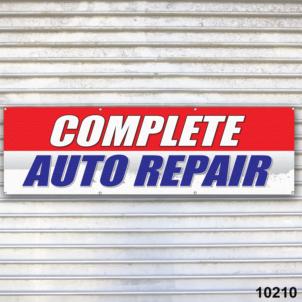 Complete Auto Repair Banner Auto Repair Service Bay