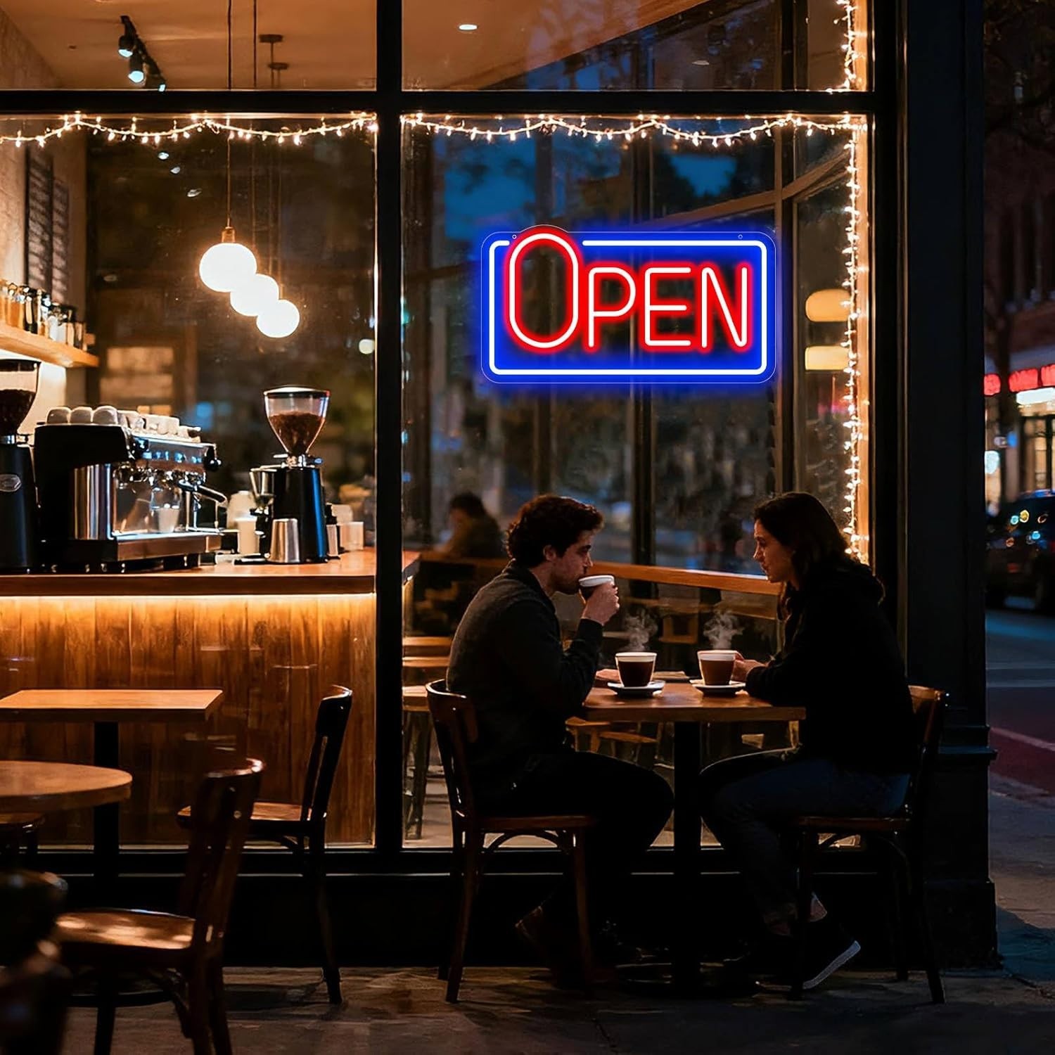 Led Neon Open Sign for Business Window, Light up Open Sign for Store Carteles L