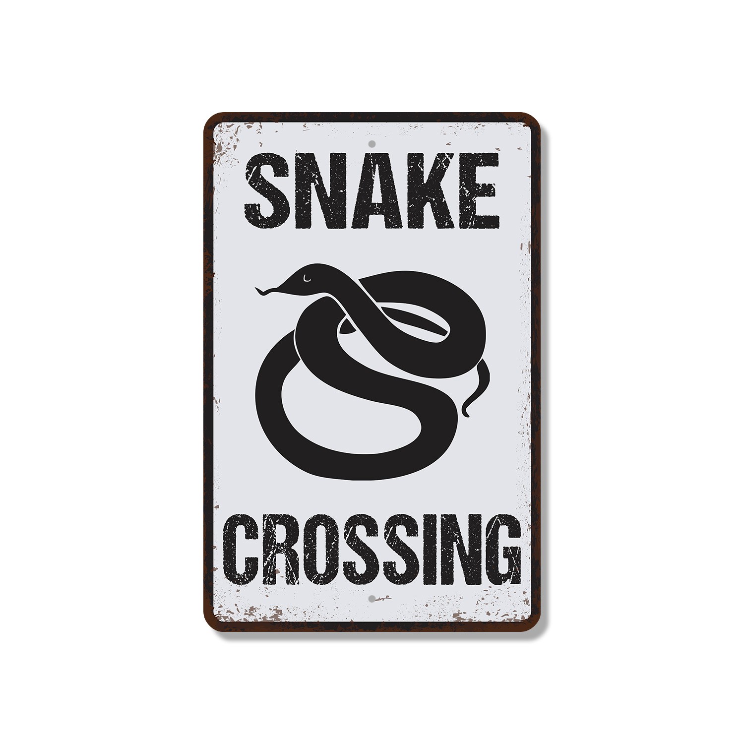 Snake Crossing Sign Ssslow Your Roll Durable Perfect for Trails Gardens Barn