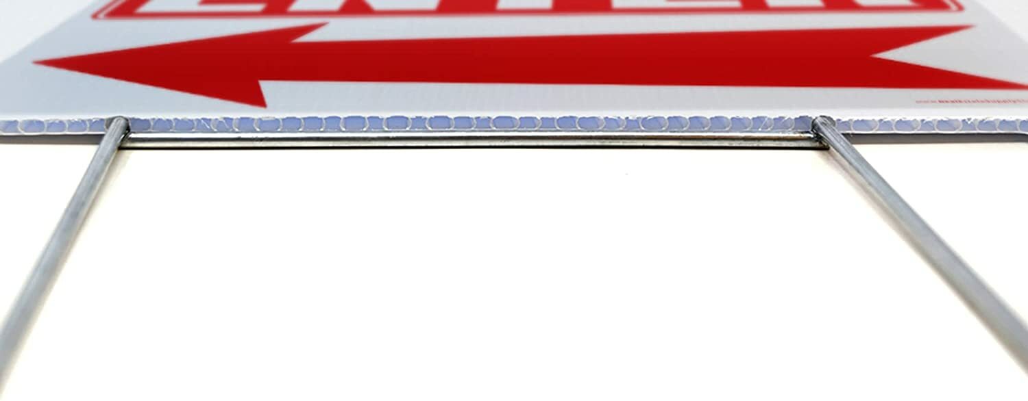 Large Double Sided Enter Arrow Yard Sign Complete Kit w/Stake(s)(1,2,3 or 5pk)