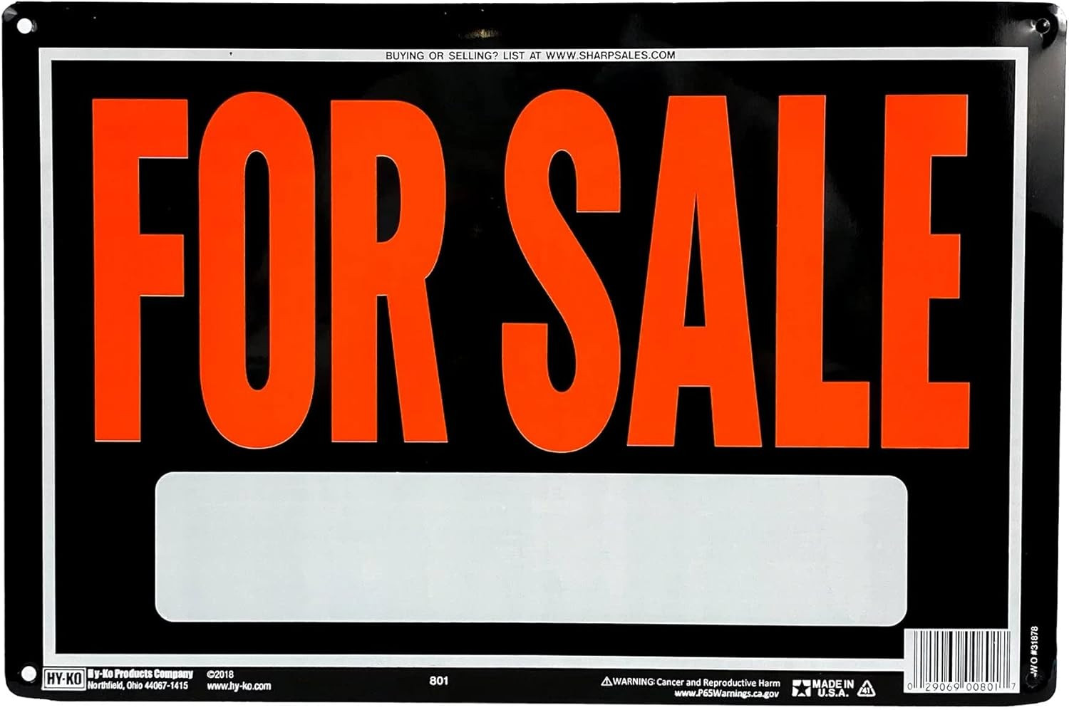 Aluminum Signs, 14” x 9.5”, Durable Long-Lasting Contrasting Metal Signs for Out