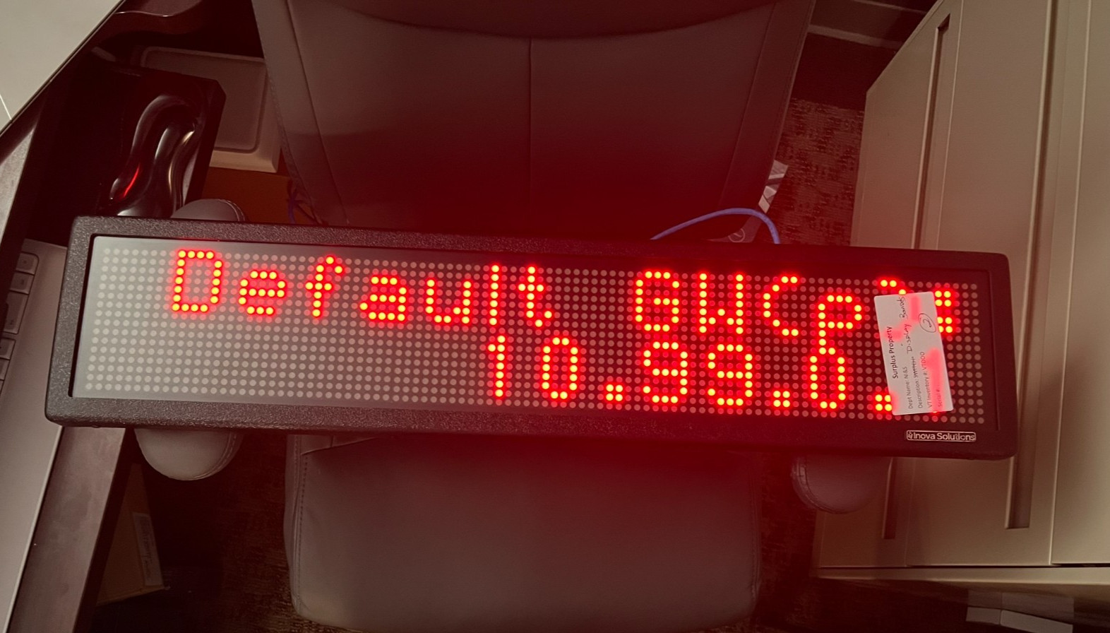 Inova Solutions OAX2-CS LED Message Display Sign PoE Ethernet Tested