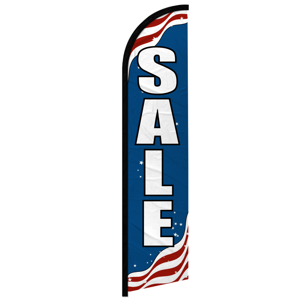 Sale Full Curve Windless Swooper Flag PATRIOTIC Sale Flag