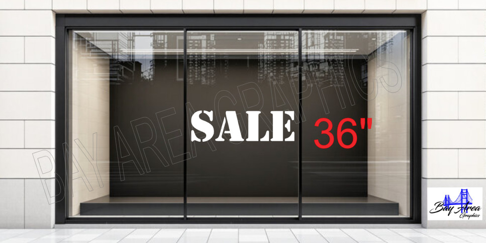 STORE SALE SIGN VINYL DECAL WINDOW EXTERIOR WATERPROOF MADE WITH ORACAL 651
