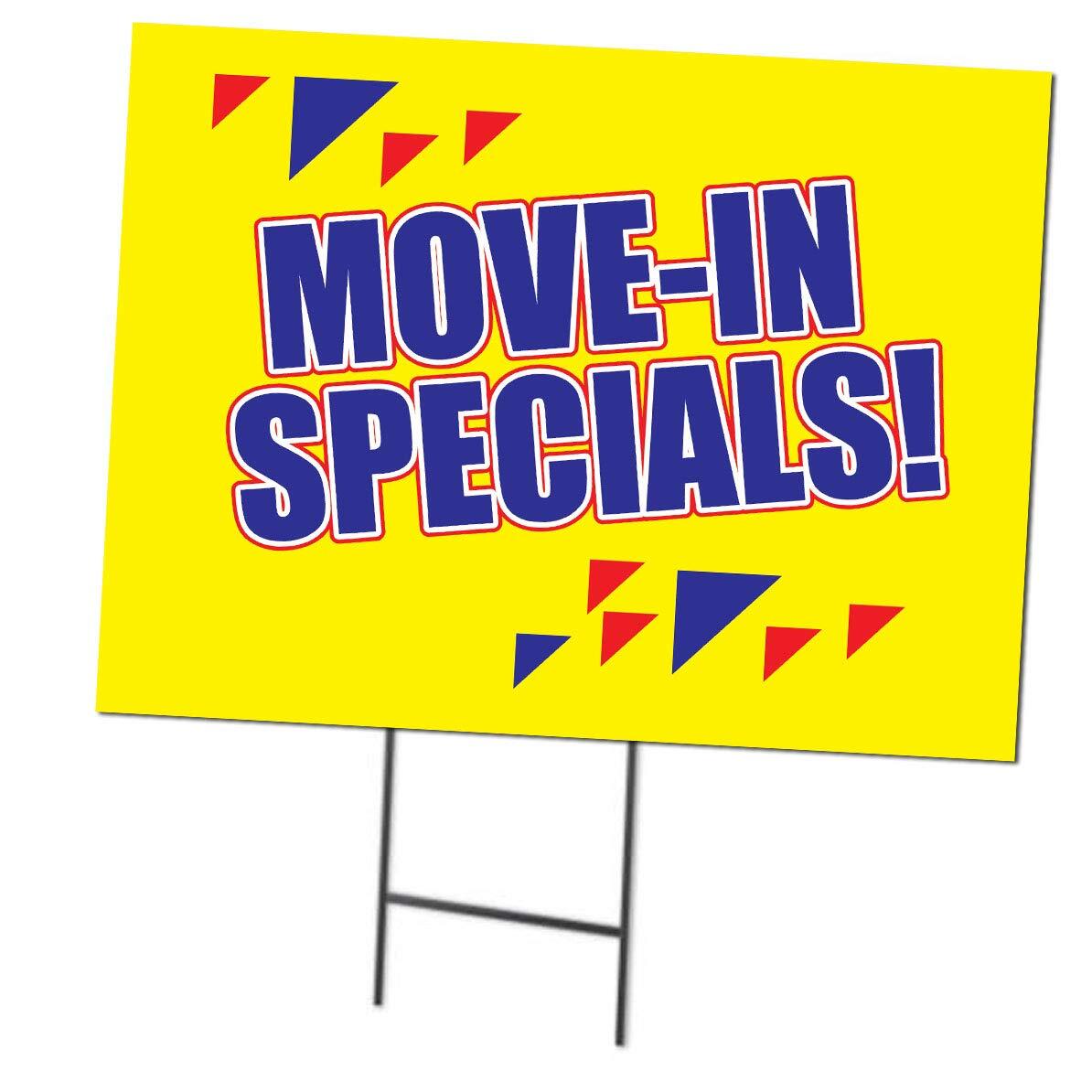Move-in Specials | Double Sided Sign with Metal Ground Stakes | Full Color |