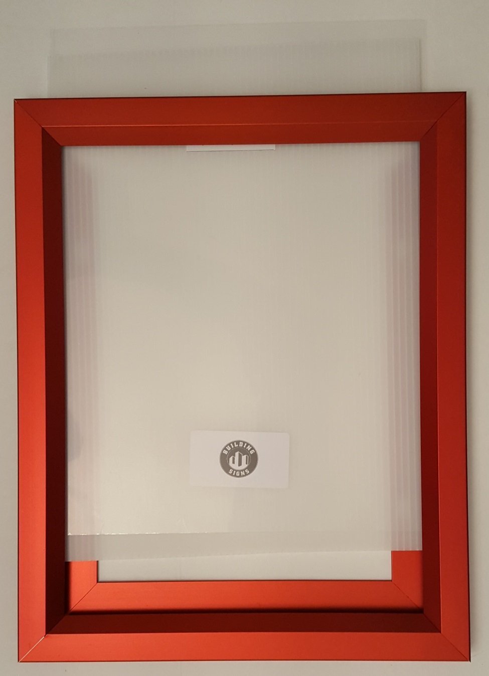 Inspection frame 8.5&Prime; X 11&Prime; RED ( Heavy Duty – Aluminum)-REF24-1027