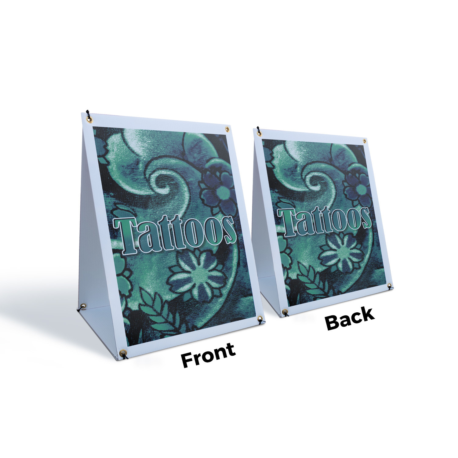 Tattoos A-Frame Sidewalk Sign Professional Services Artistic Unique Designs