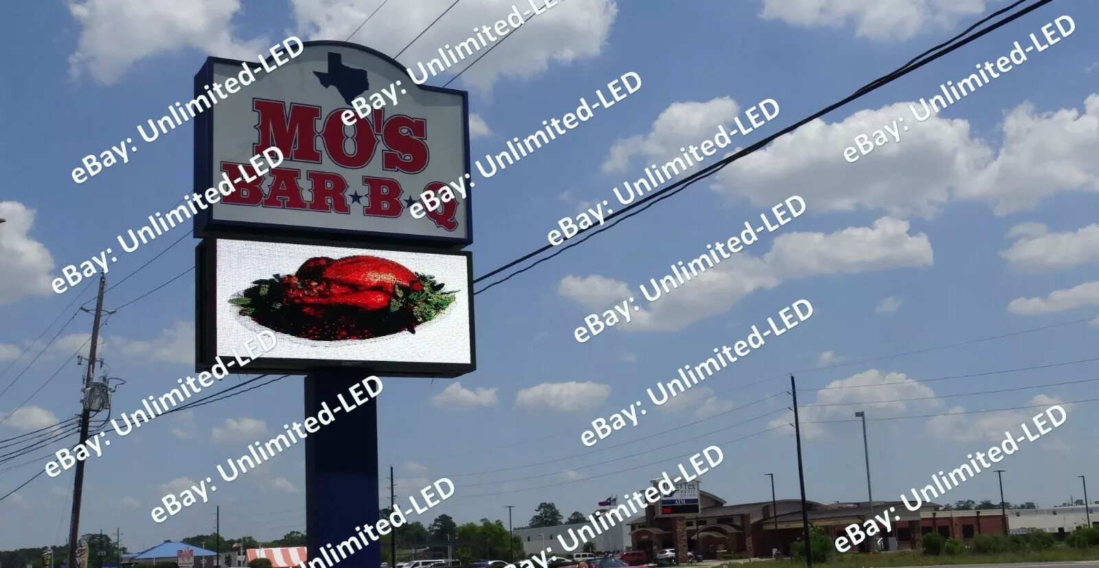 5&prime; x 10&prime; P10 Outdoor Double-Sided Full-Color LED Billboard Sign 5 Years Warranty