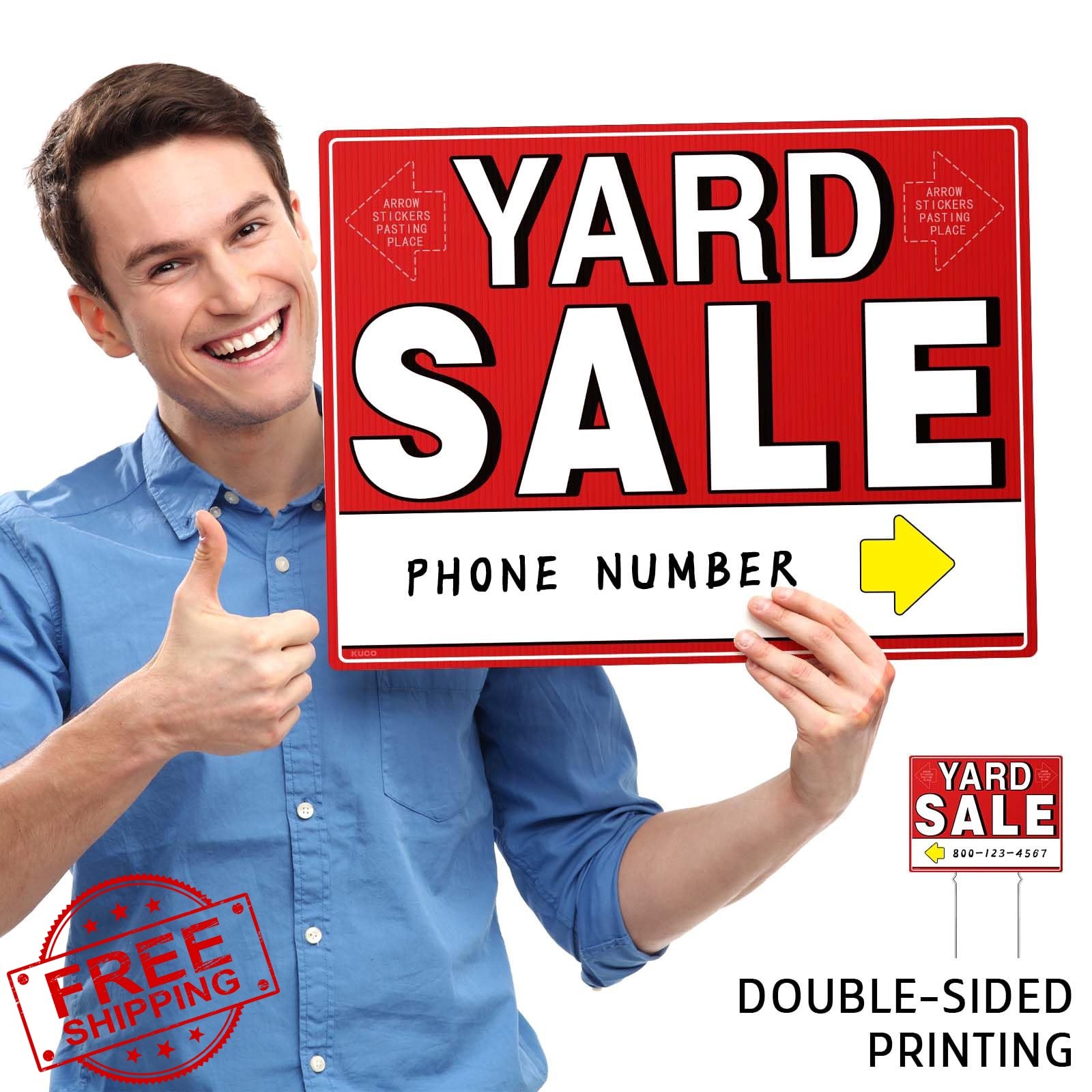 Kuco 7 Double-Sided Yard Sale Signs