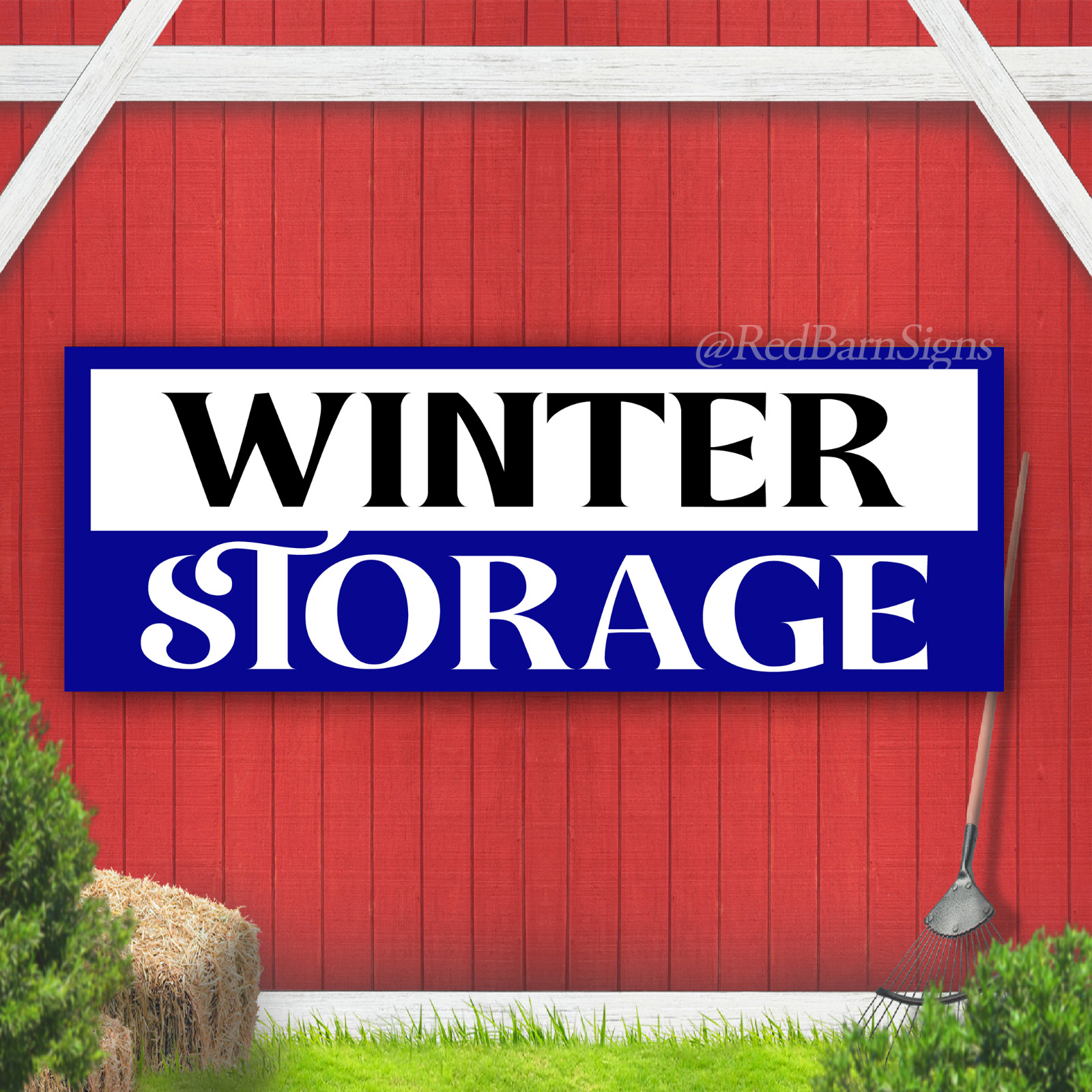 Winter Storage Indoor Outdoor Vinyl Banner Design