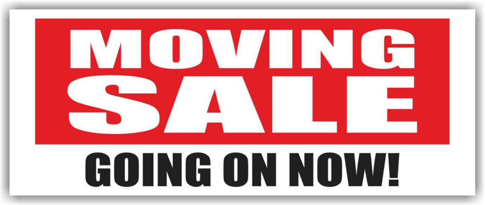 MOVING SALE GOING ON NOW Advertising Banner Vinyl Mesh Sign Discount сlearance