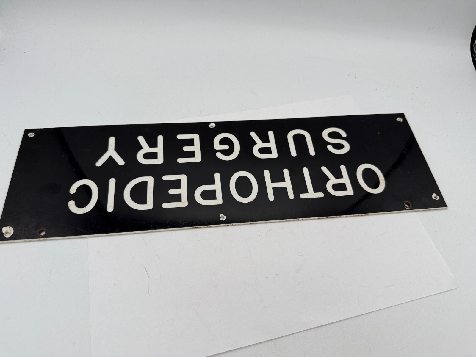 2-sided ORTHOPEDIC SURGERY Sign – Plastic 15&Prime; x 4 1/2&Prime;