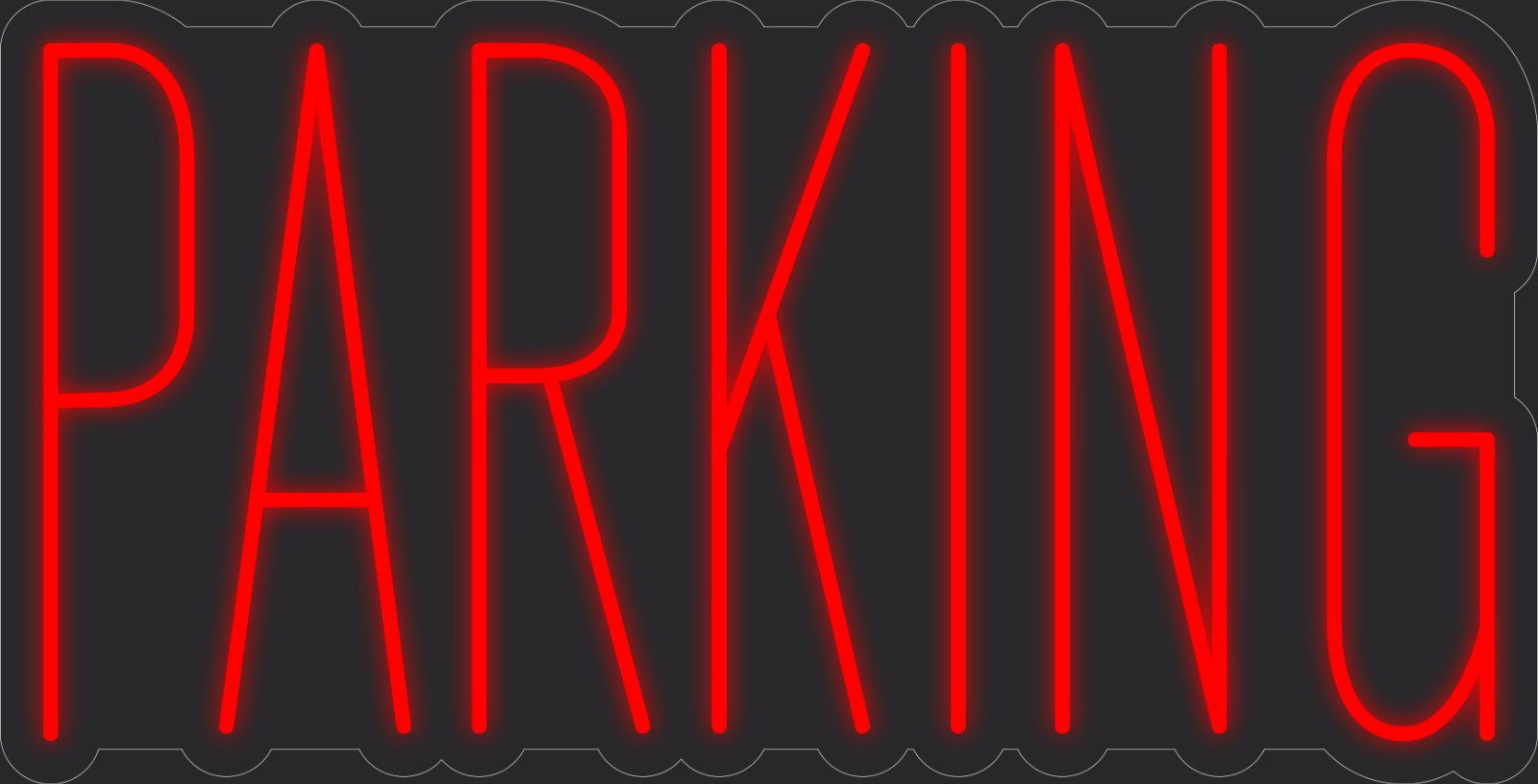 Parking Neon LED Sign Business Wall Decor Lighted Store Sign 36 x 19 in.