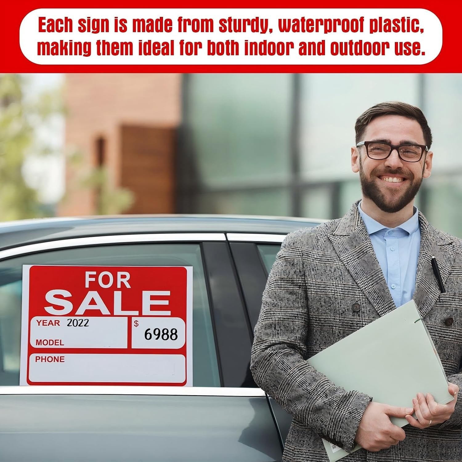 25 9×12 Inch &lsquo;For Sale&rsquo; Signs – Waterproof and Effective Advertising