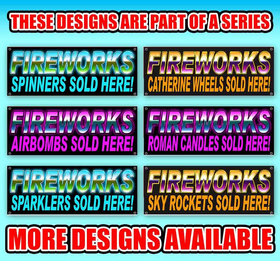 FIREWORKS ROMAN CANDLES SOLD HERE! Advertising Vinyl Banner Flag Sign Many Sizes