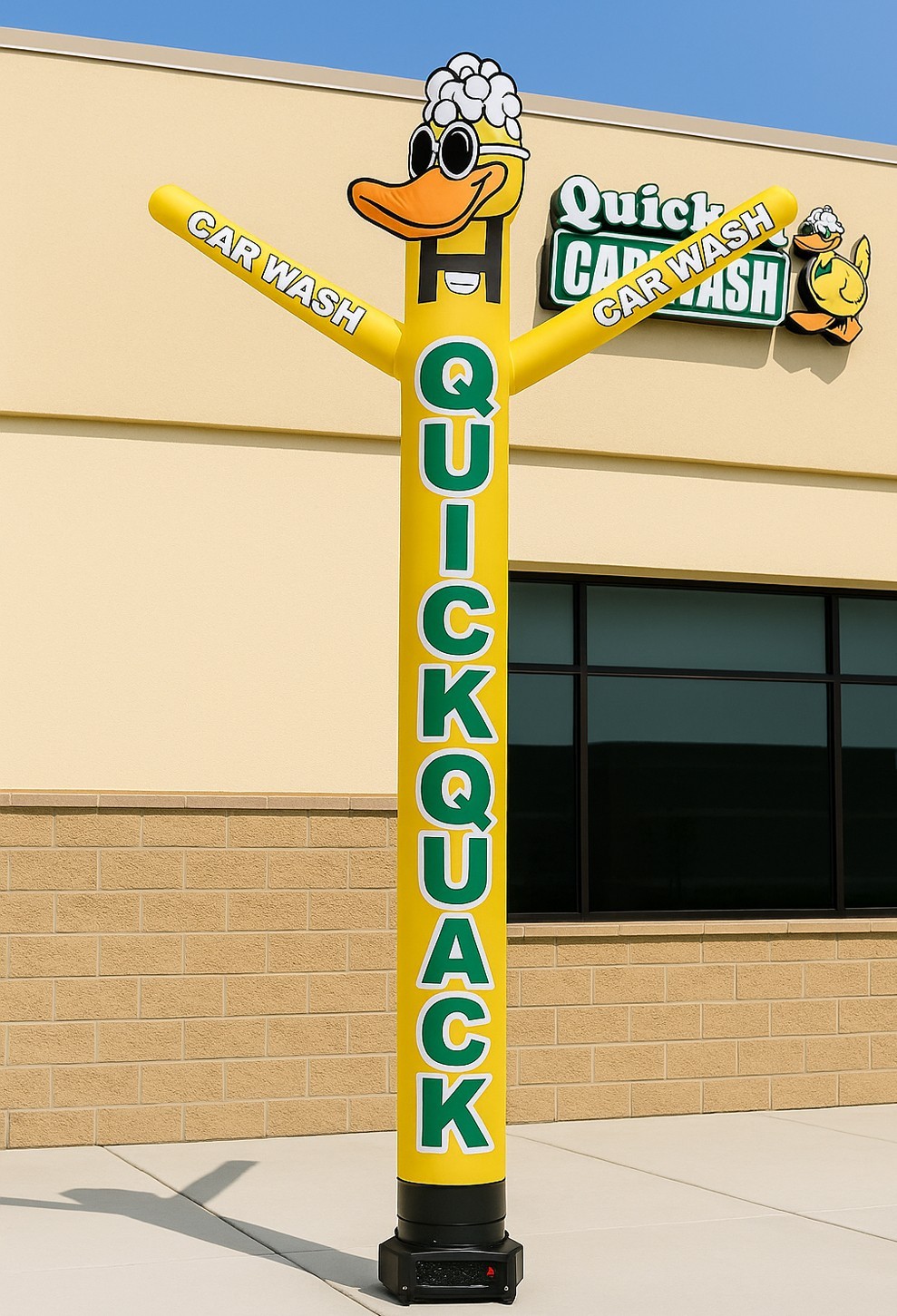 10ft Quick Quack Car Wash Air Inflatable Dancer Tubeman (Blower Sold Separately)