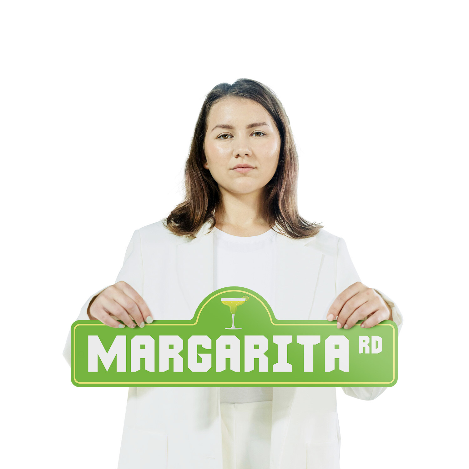 Margarita Plastic Street Sign Crossing Xing Gift Novelty Funny