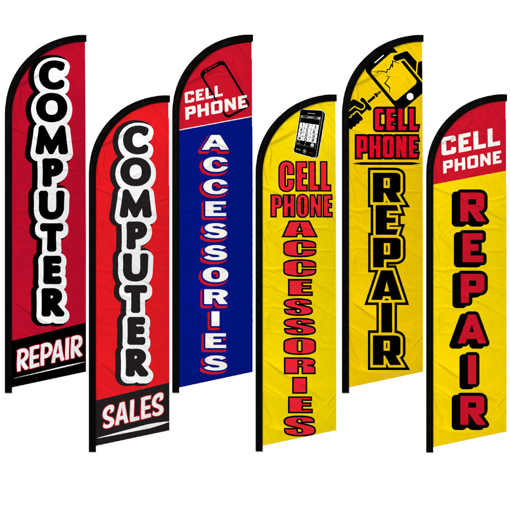 Electronics Full Curve Windless Swooper Flag Cell Phone Repair