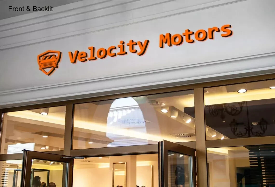 Custom 3D Channel Letters LED Frontlit/Backlit/Fulllit/Sidelit/Non-illuminated
