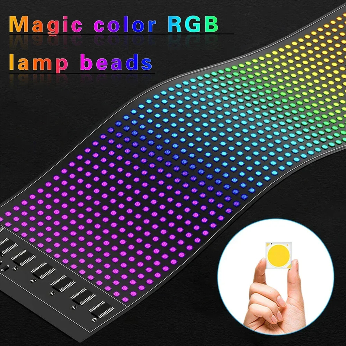 App Control Led Matrix Panel Flexible Light Pixel Smart Display Diy Programmable