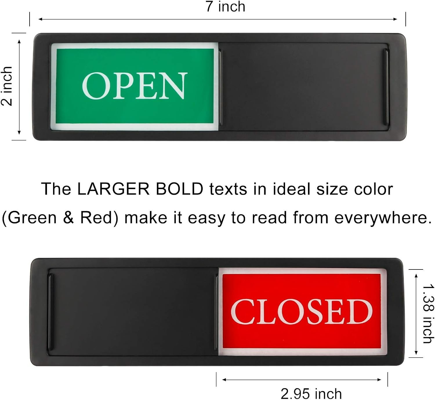 Open Closed Sliding Sign for Studios & Offices – Easy to Read Design