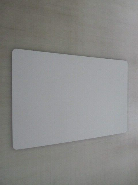 18&Prime;x12&Prime; White with Black Outline Aluminum Metal Sign Blank