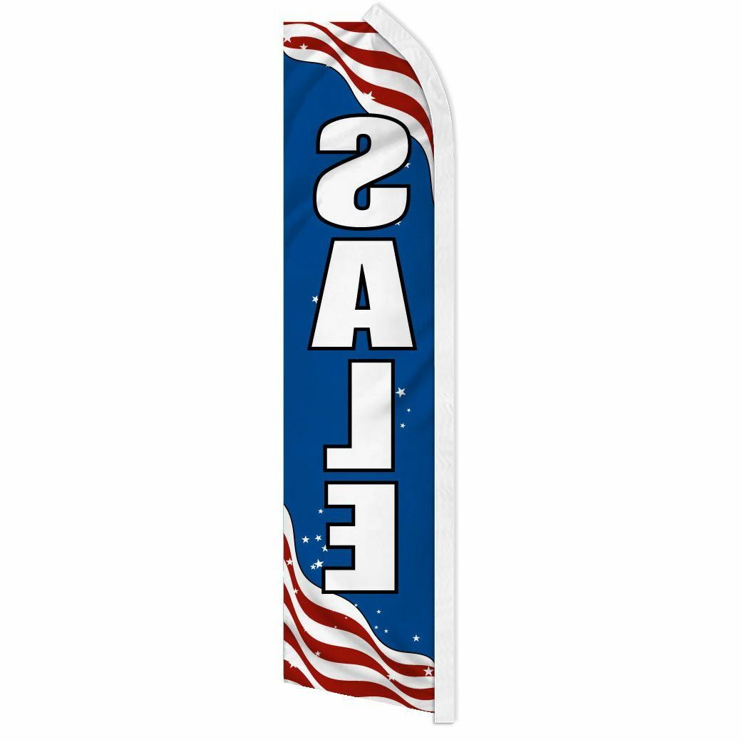 « SALE » advertising super flag swooper banner business discount patriotic usa