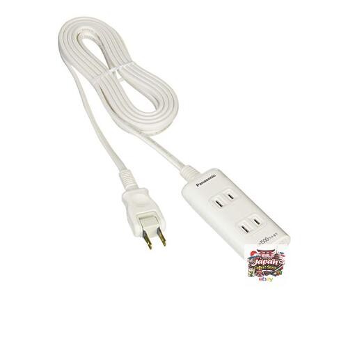 NEW Panasonic The Tap Q 3-outlet power strip with snap caps and 3m cord white