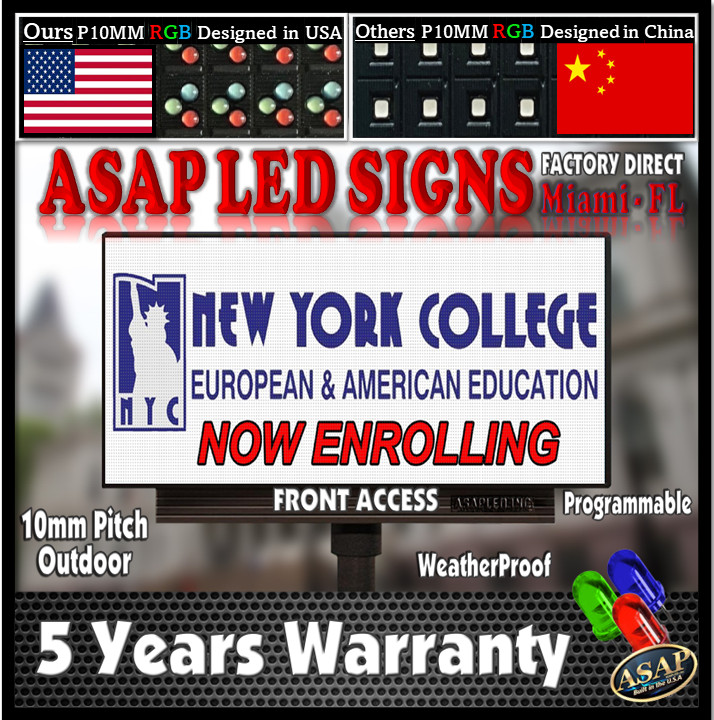 LED Sign Outdoor Board Full Color Programmable 25.5&Prime; x 38&Prime; – Made in USA