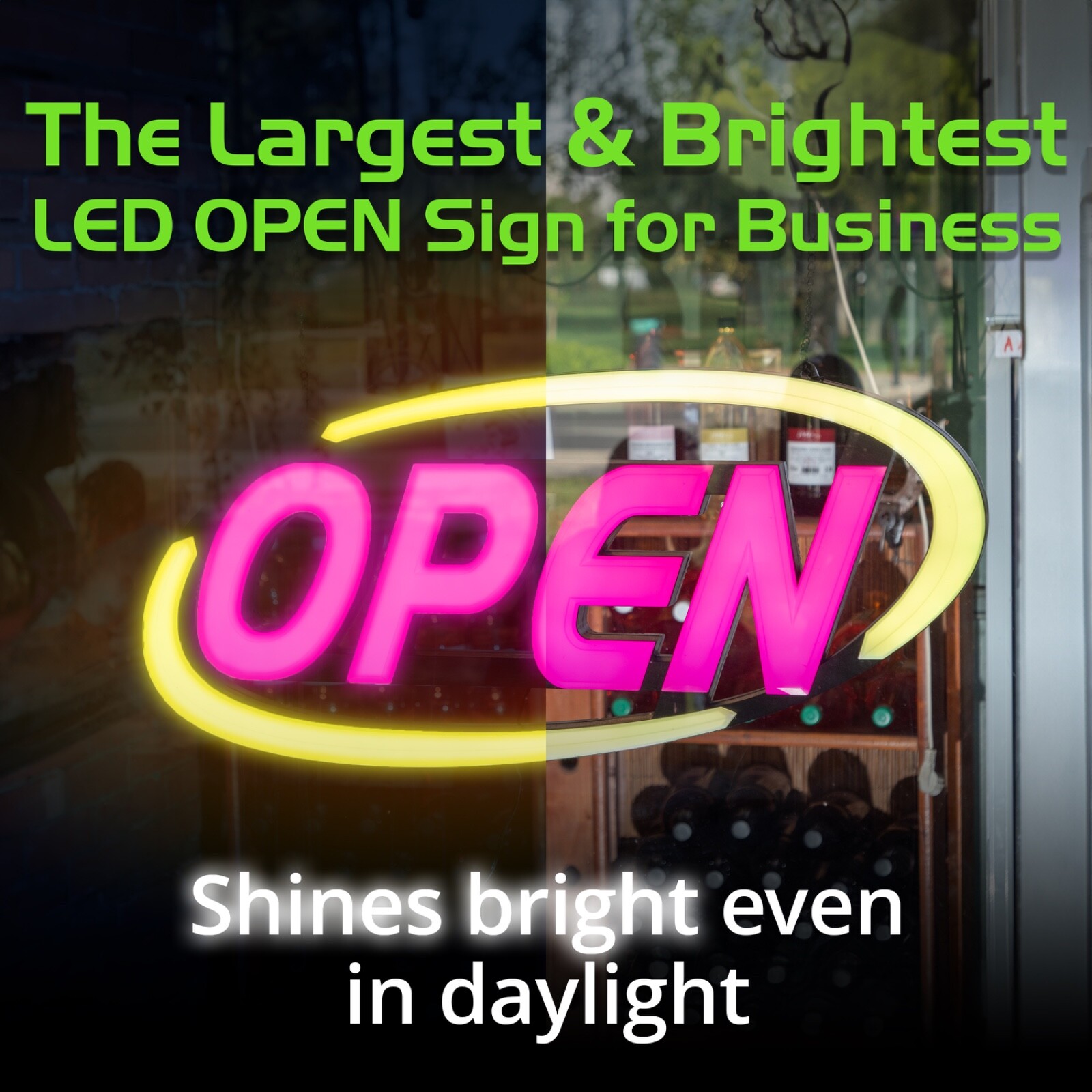 REFURBISHED-AS IS NO WARRANTY Led Open Sign for Business