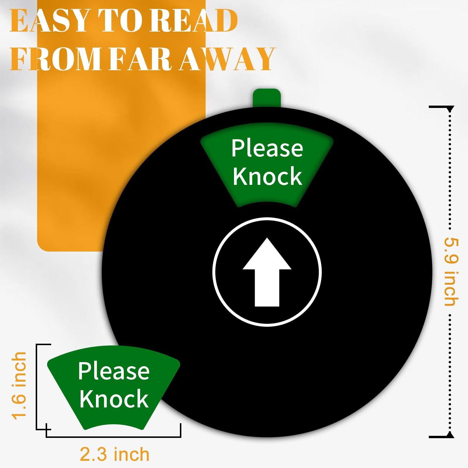 Rotating Office Door Sign, 6 Privacy Modes: Do Not Disturb, In a Meeting, Please