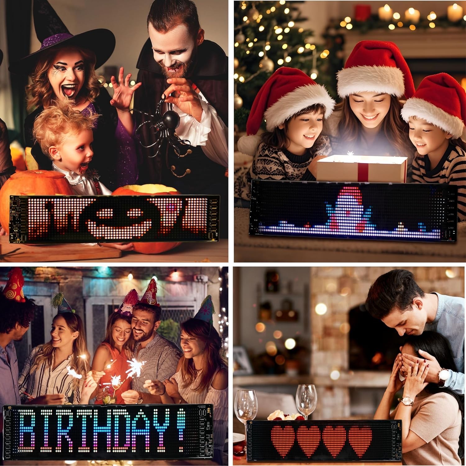 LED Sign for Car, 7 »x3 »Flexible LED Matrix Panel USB 5V Bluetooth Applicati…