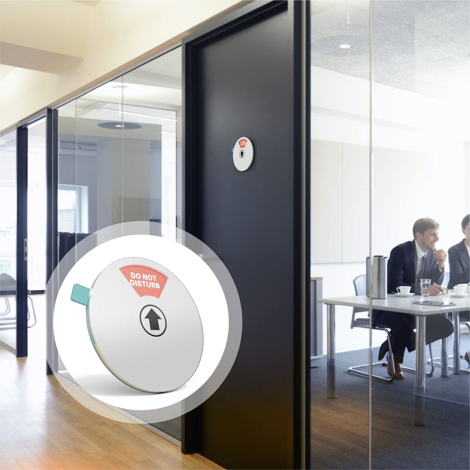 Silver Door Hanger Sign Do Not Disturb Welcome Please Knock Out Of Office