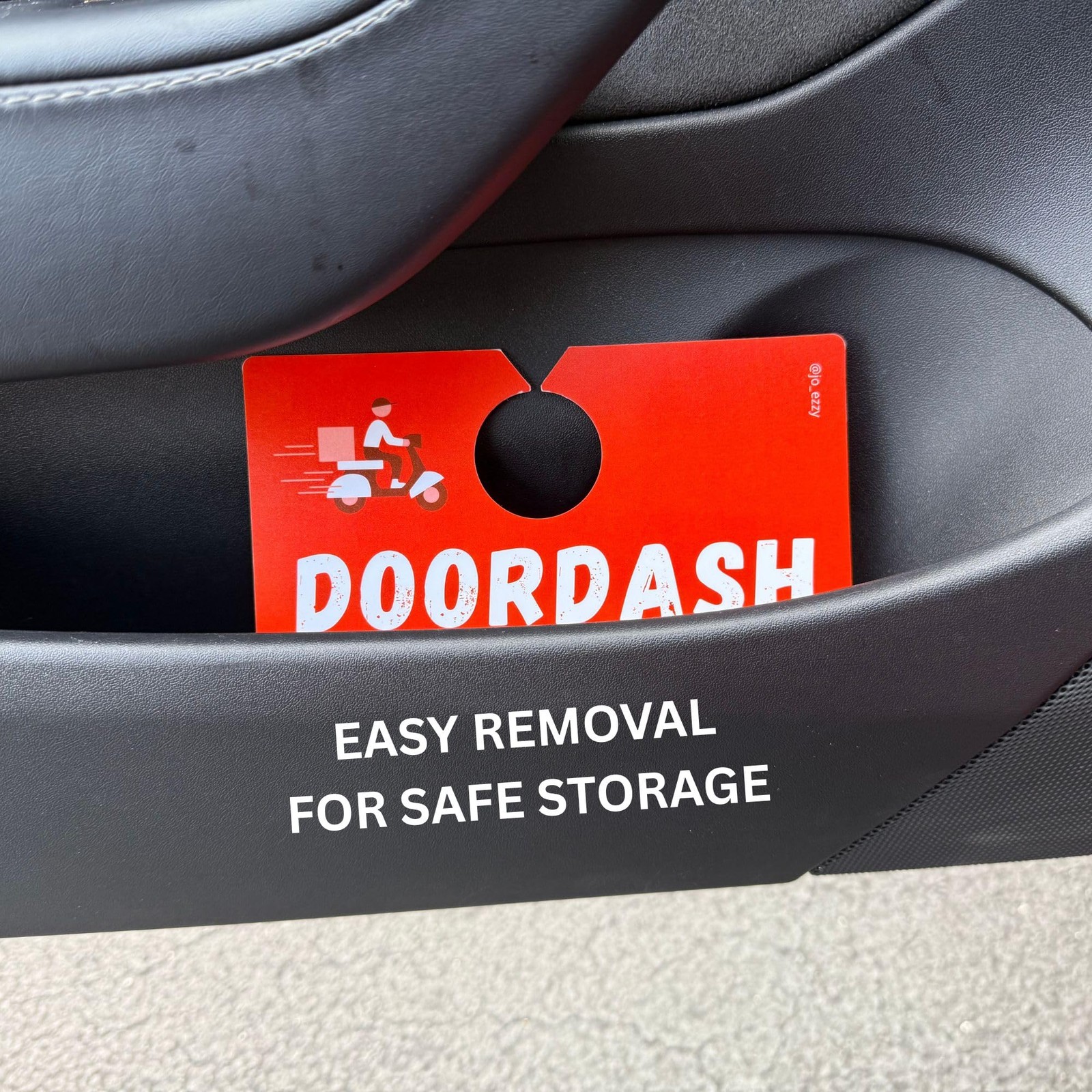 DoorDash Delivery Car Sign – Double-Sided for Dashers