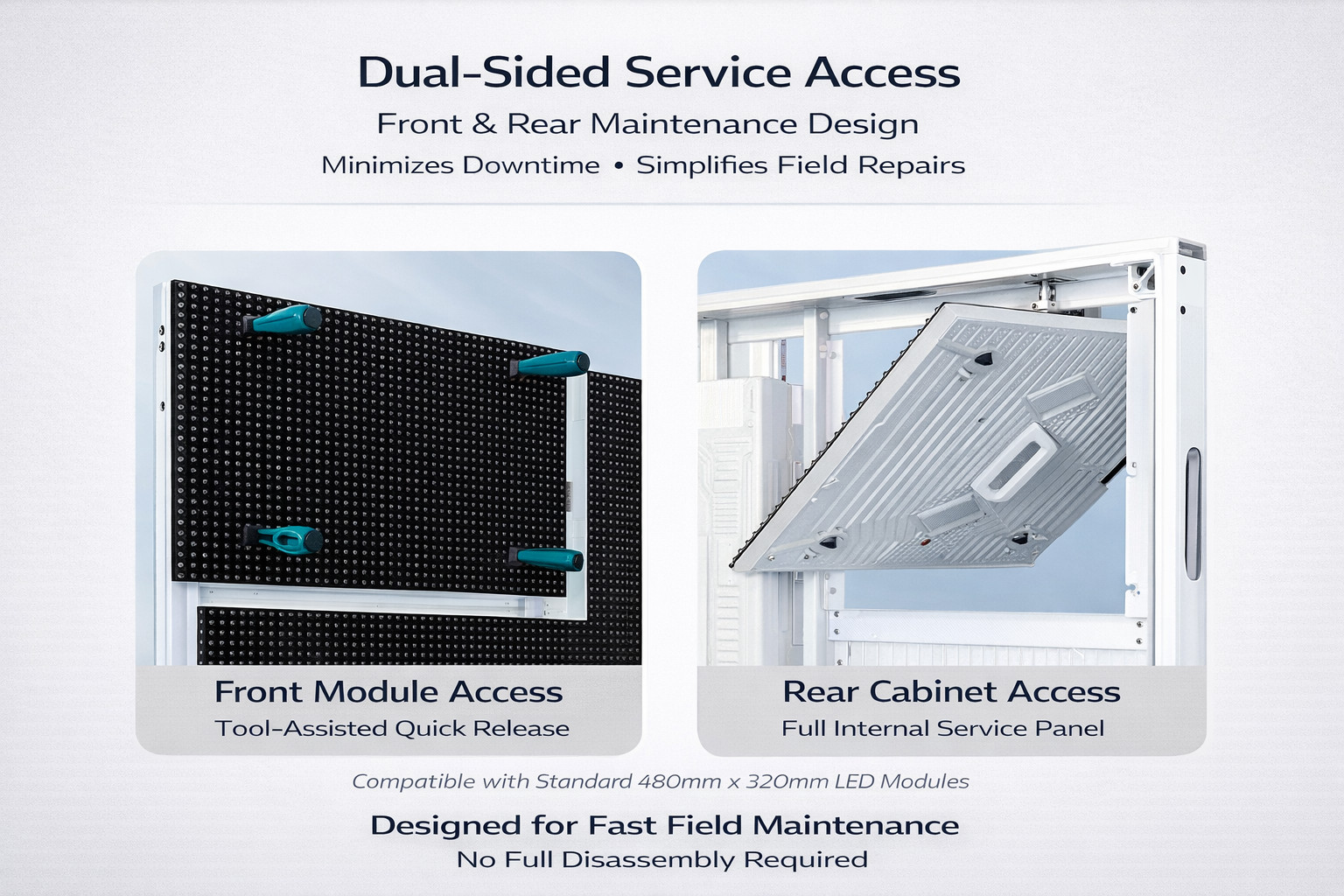 3×9 FT Outdoor LED Billboard P5 Single-Sided Programmable Digital Sign IP65