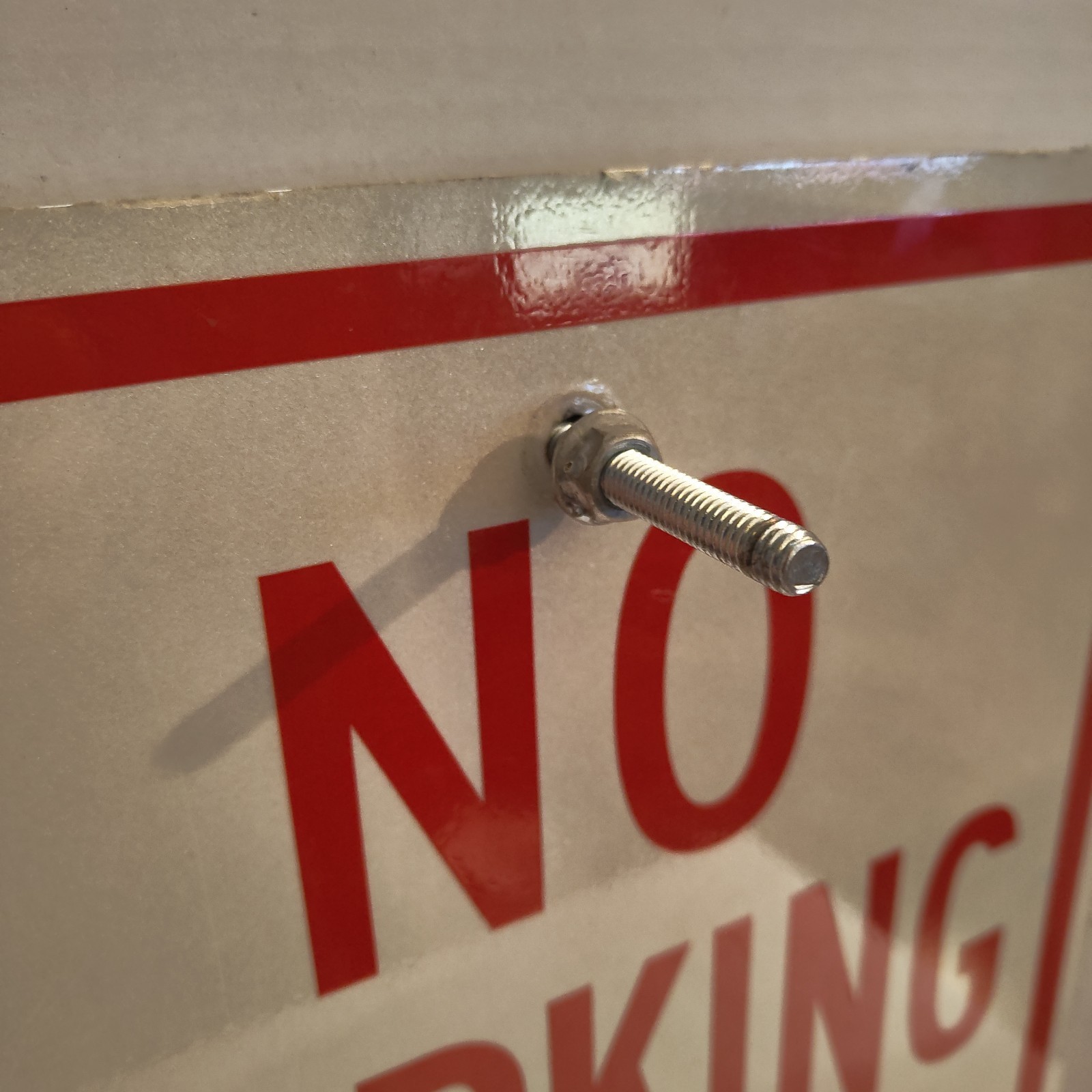 No Parking Private Property Heavy Gauge Aluminum Sign with Hardware 12&Prime;x18&Prime;