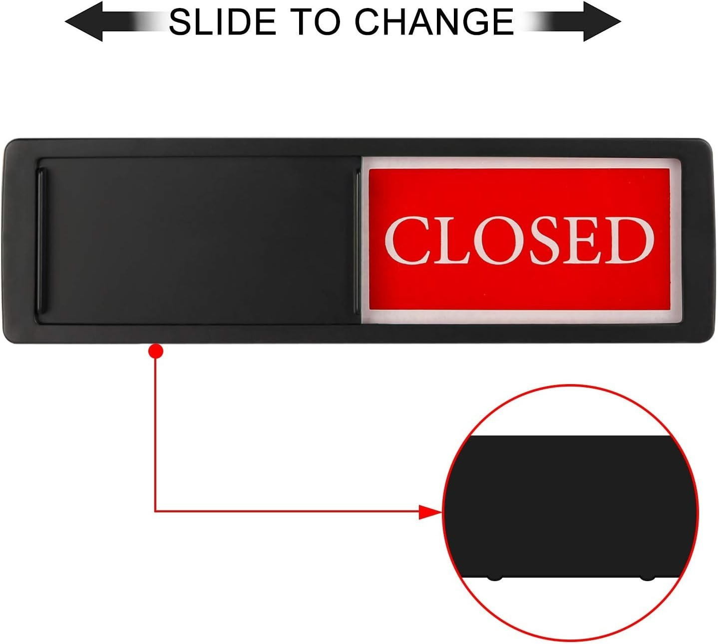 Open Closed Sliding Sign for Studios & Offices – Easy to Read Design