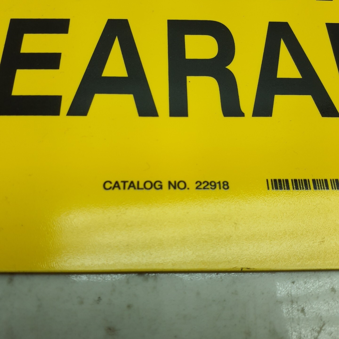 Osha Ansi Caution Sign Low Overhead Clearance 10&Prime;x14&Prime; Brady Yellow Rigid Plastic