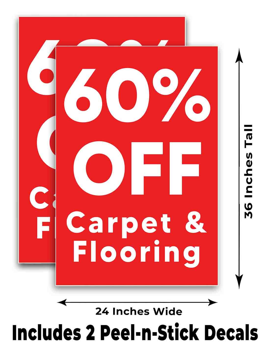 60% Off Carpet & Flooring Signicade 24×36 A Frame Sidewalk Sign Double Sided
