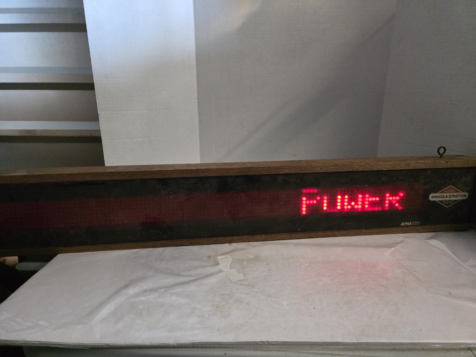 1984 Adaptive Micro Systems Alpha 220 Message Display Sign Digital Scrolling 46&Prime;