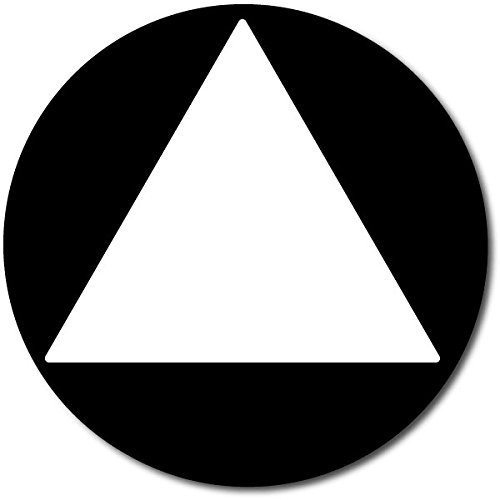 ADA All Gender Unisex Restroom Sign, Door Sign , 12&Prime; Round/Triangle