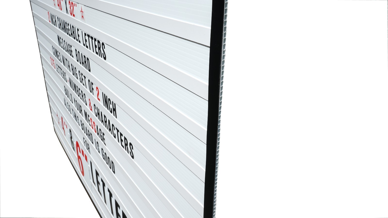 Big Changeable 2&Prime; Letters Message Sign Menu Price Marquee Reader Board 48&Prime;x 32&Prime;