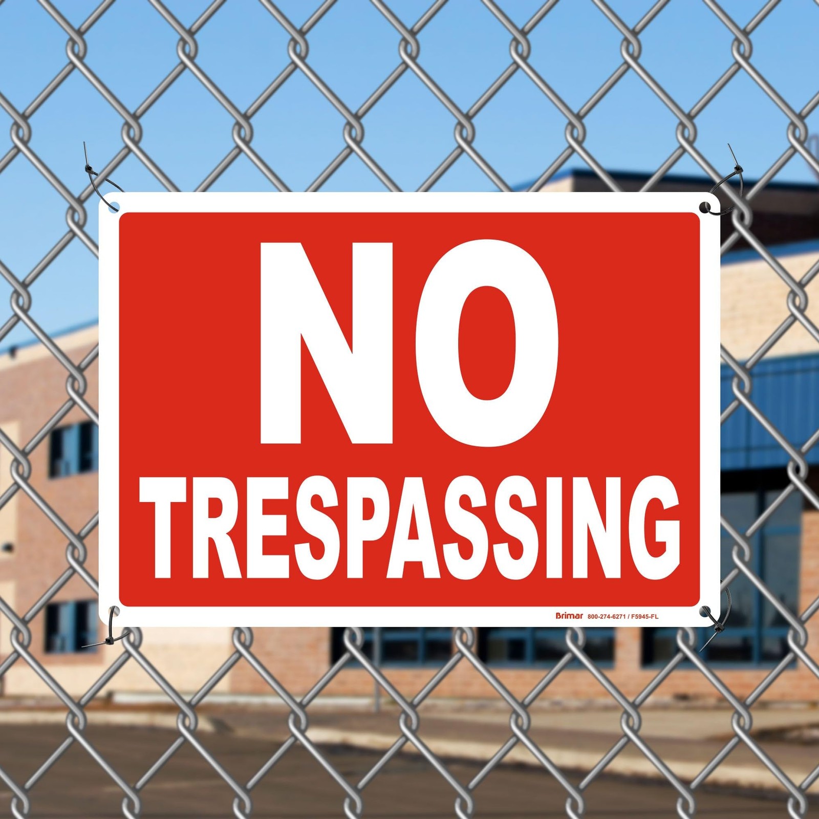 – 7&Prime;x10&Prime; No Trespassing Sign – Weatherproof Aluminum, Rust-Free, Easy Install…