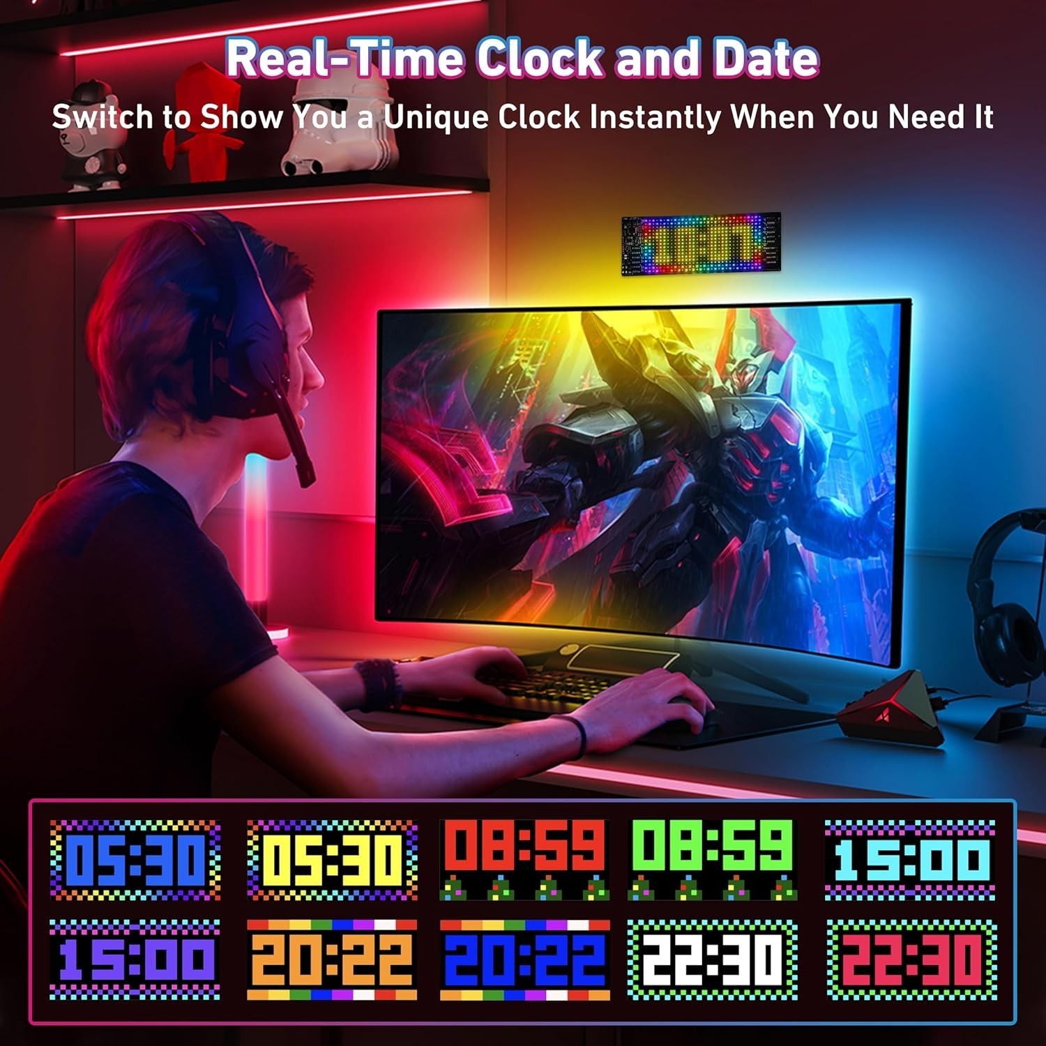 Waterproof Programmable LED Display – Flexible Windshield Eyes for Cars & Trucks
