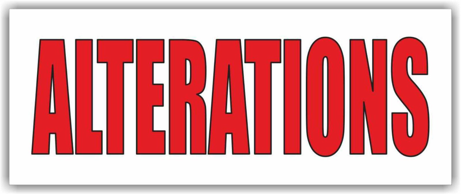 ALTERATIONS Advertising Banner Vinyl Mesh Sign for Dry Cleaners Laundry Tailor